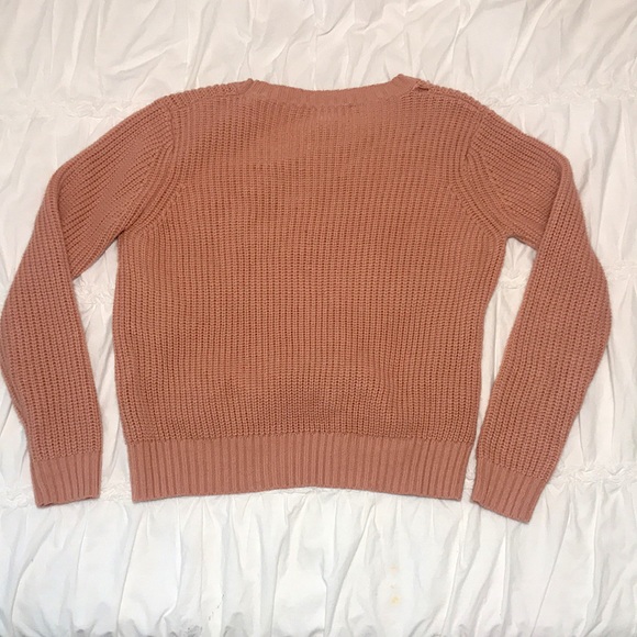 Forever 21 blush pink crop sweater - Picture 2 of 6